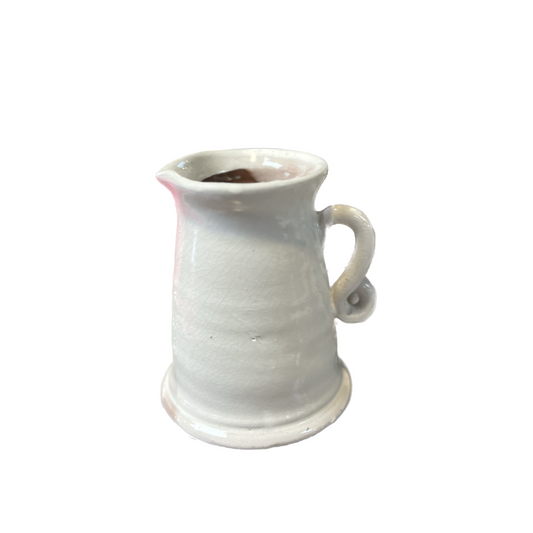 Extra Small White Ceramic Vase